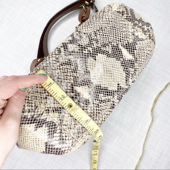 Michael Kors python print shoulder purse. - Picture 9 of 11